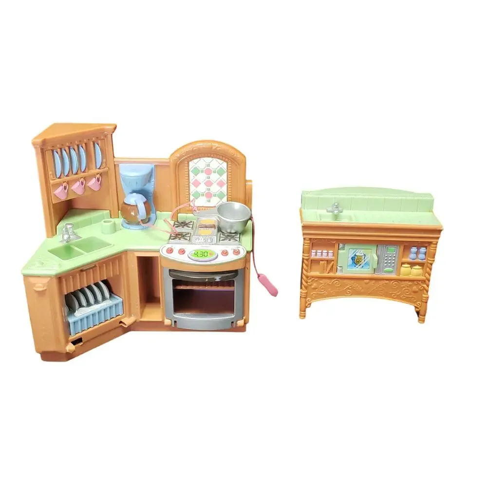 Fisher Price Loving Family Dollhouse Kitchen Appliances Stove Sink Counter Setup
